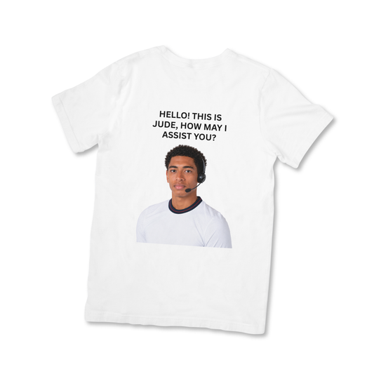 Hello, This Is Jude – How May I Assist You? T-Shirt