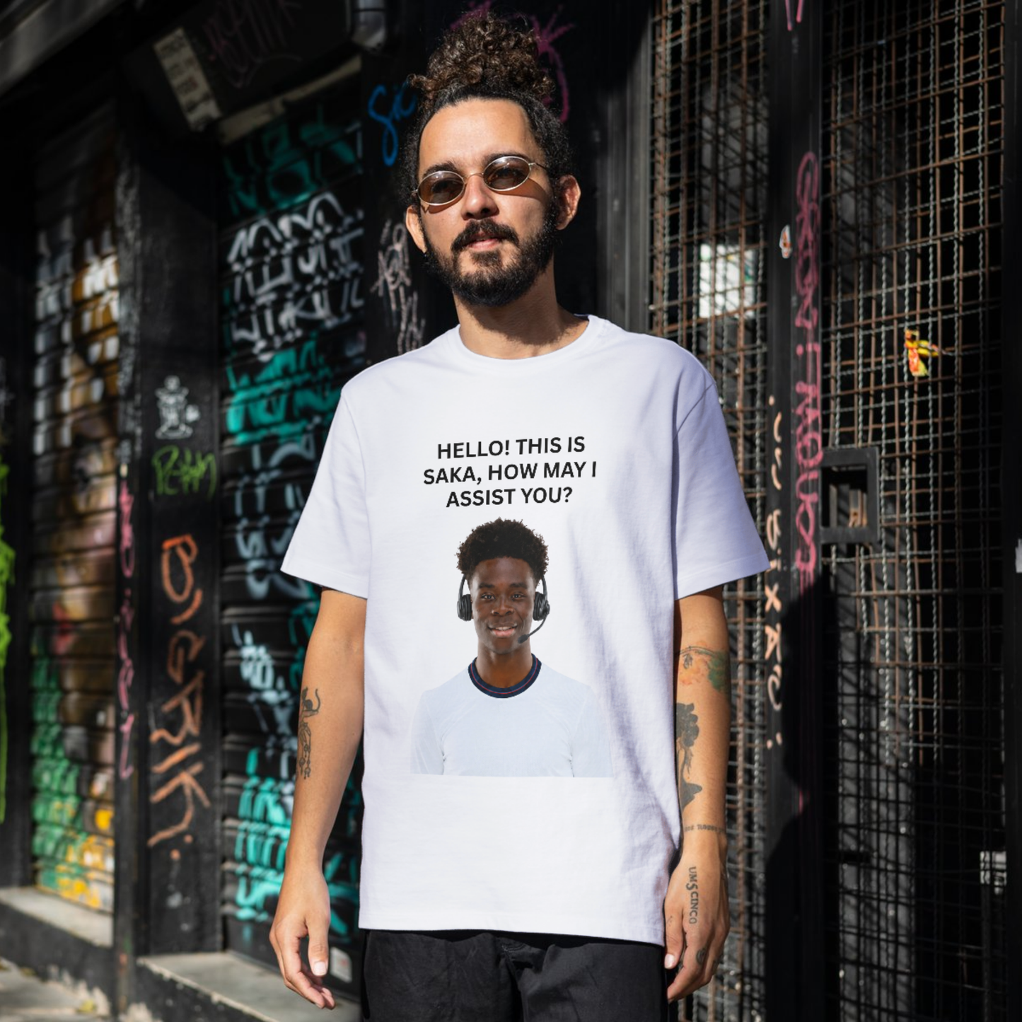 Hello, This Is Saka – How May I Assist You? T-Shirt